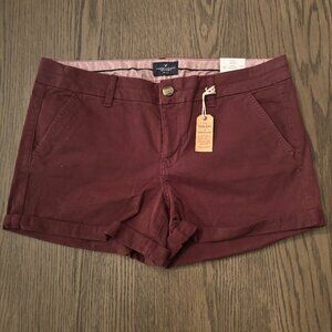 American Eagle Midi Low-Rise Stretch Shorts